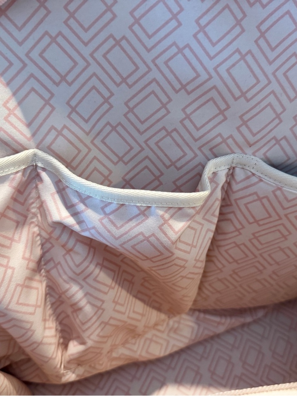 Women Doubletake Melbourne Gray Tennis Backpack Tote with Pink Accent - Picture 7 of 11